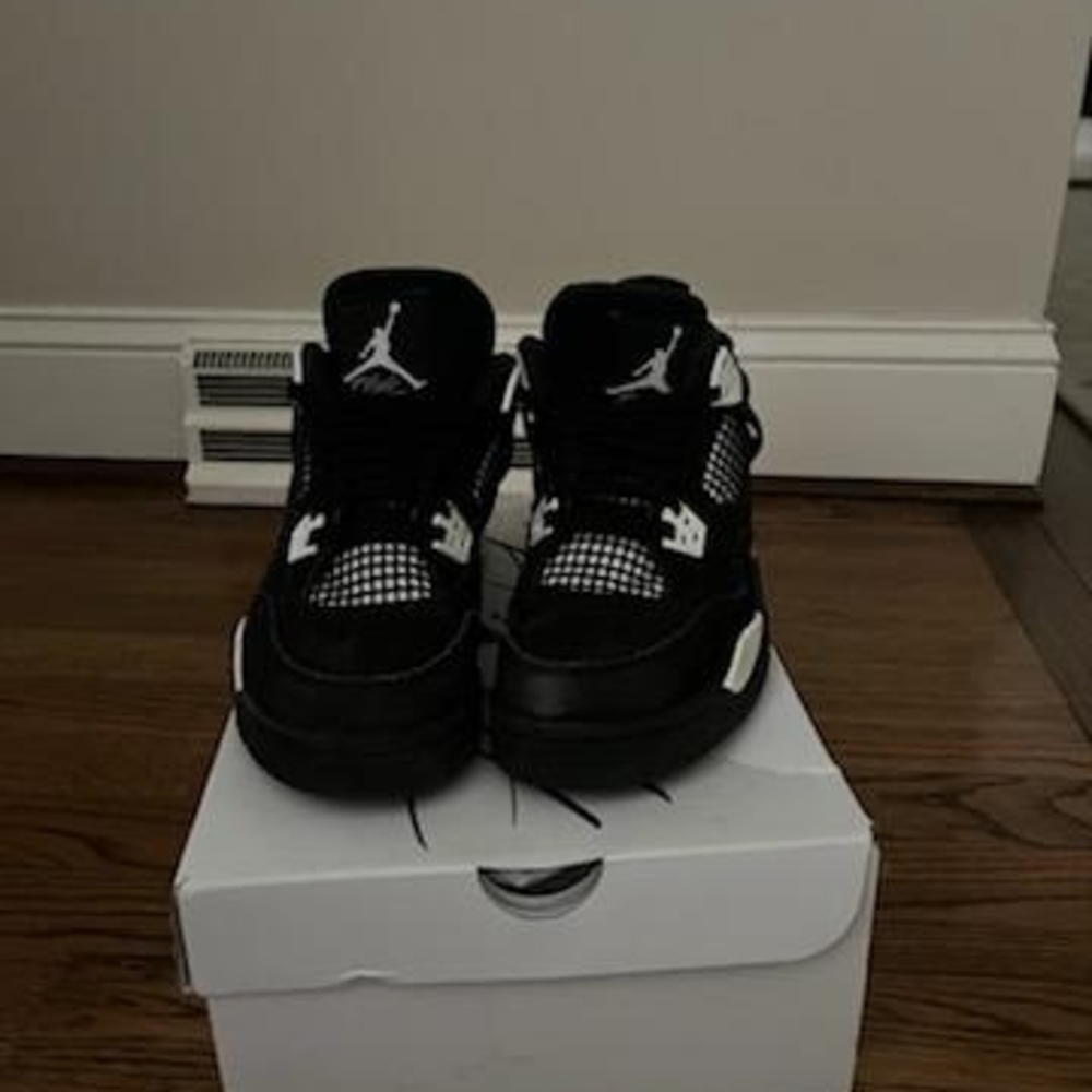 Jordan Kids Black and White Sneakers